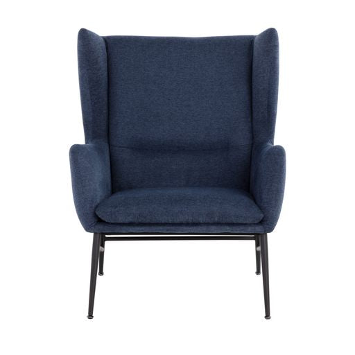 Sunpan Kasen Lounge Chair Belfast Heather Grey / Belfast Navy