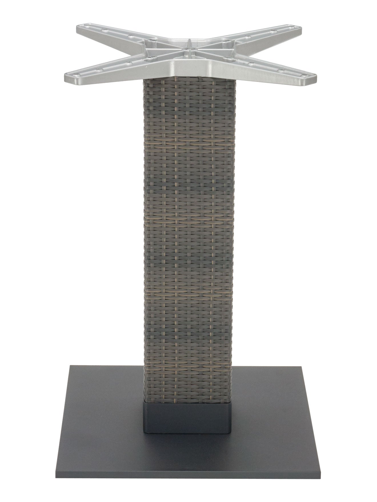 Florida Seating Aluminum PE Wicker Post Table Stand - AL-2500 18X18X6 WIC
