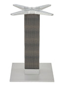Florida Seating Aluminum PE Wicker Post Table Stand - AL-2500 18X18X6 WIC