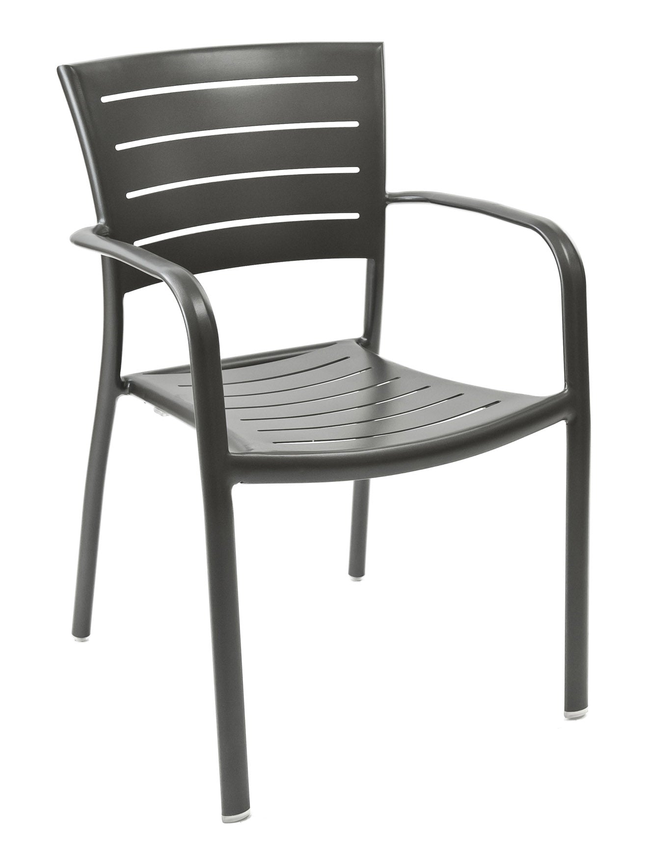 Florida Seating Aluminum Arm Chair with Groove Cut Out - AL-5000A