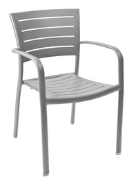 Florida Seating Aluminum Arm Chair with Groove Cut Out - AL-5000A