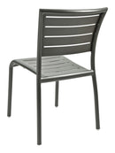 Florida Seating Aluminum Side Chair with Groove Cut Out - AL-5000S