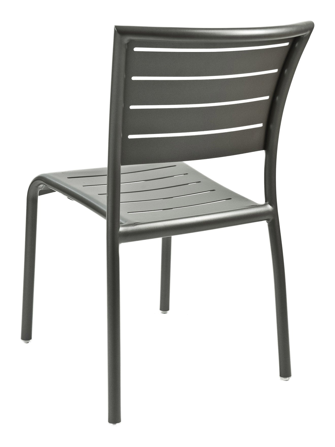 Florida Seating Aluminum Side Chair with Groove Cut Out - AL-5000S