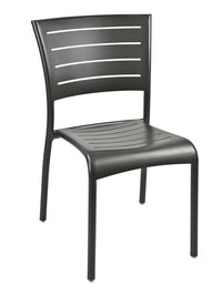 Florida Seating Aluminum Side Chair with Groove Cut Out - AL-5000S
