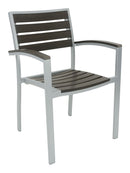 Florida Seating Aluminum Arm Chair with Groove Cut Out - AL-5602