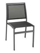 Florida Seating Powder Coating Aluminum Side Chair with Textile Back and Seat - AL-5724S