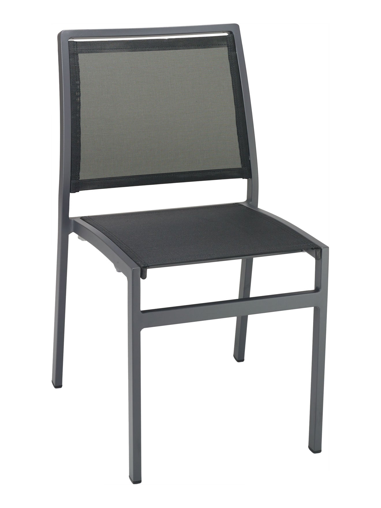 Florida Seating Powder Coating Aluminum Side Chair with Textile Back and Seat - AL-5724S