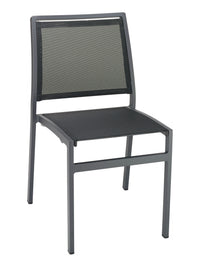 Florida Seating Powder Coating Aluminum Side Chair with Textile Back and Seat - AL-5724S