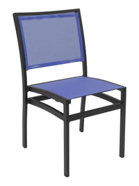 Florida Seating Aluminum Side Chair with Textile Back and Seat - AL-5624-0