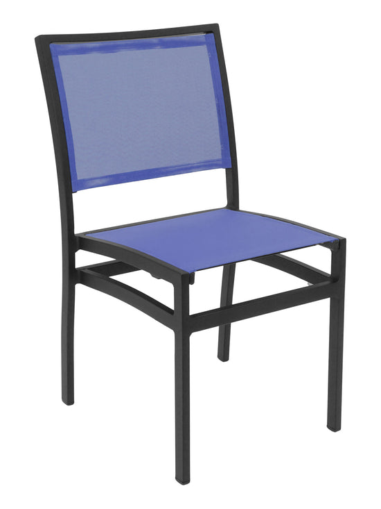 Florida Seating Aluminum Side Chair with Textile Back and Seat - AL-5624-0