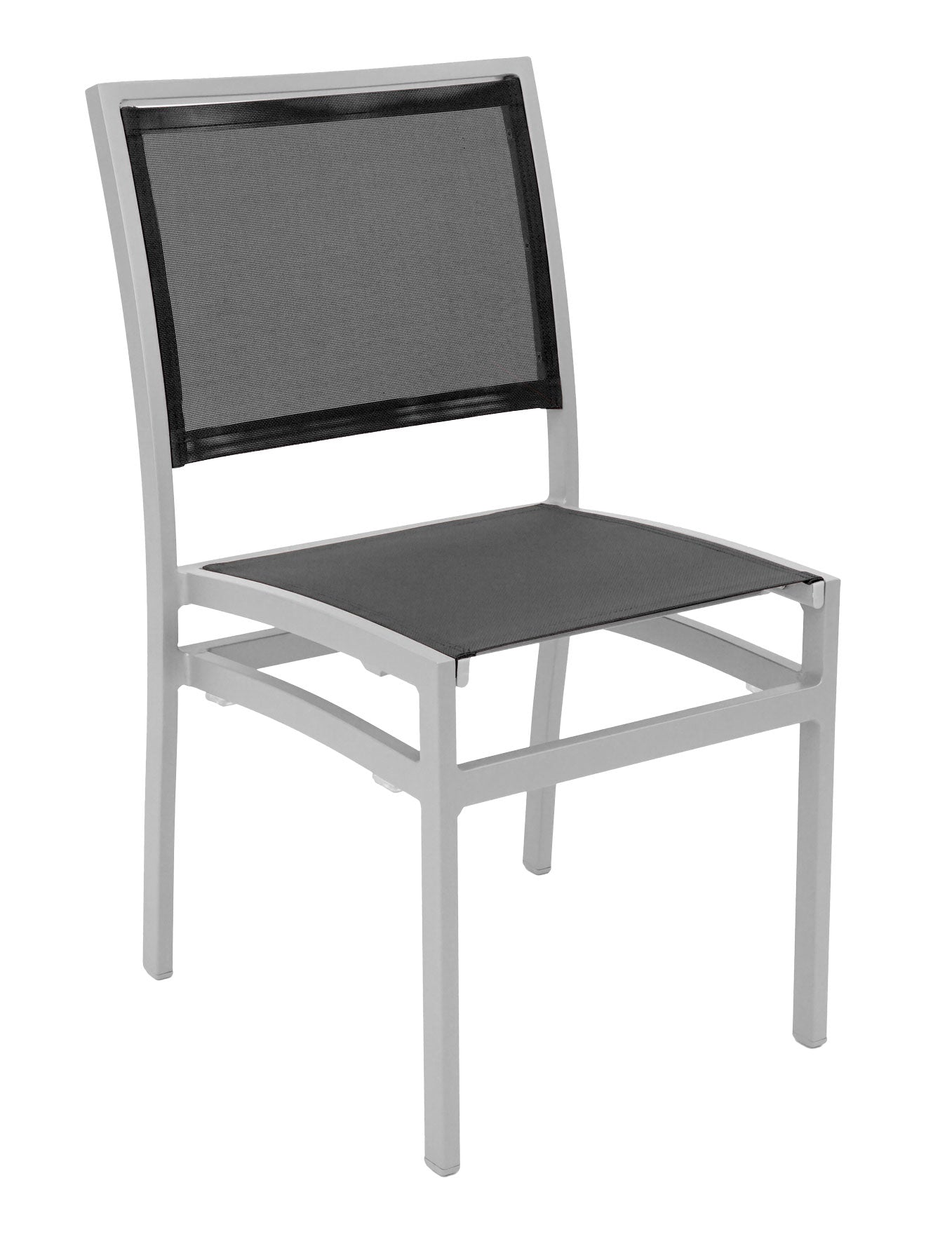 Florida Seating Aluminum Side Chair with Textile Back and Seat - AL-5624-0