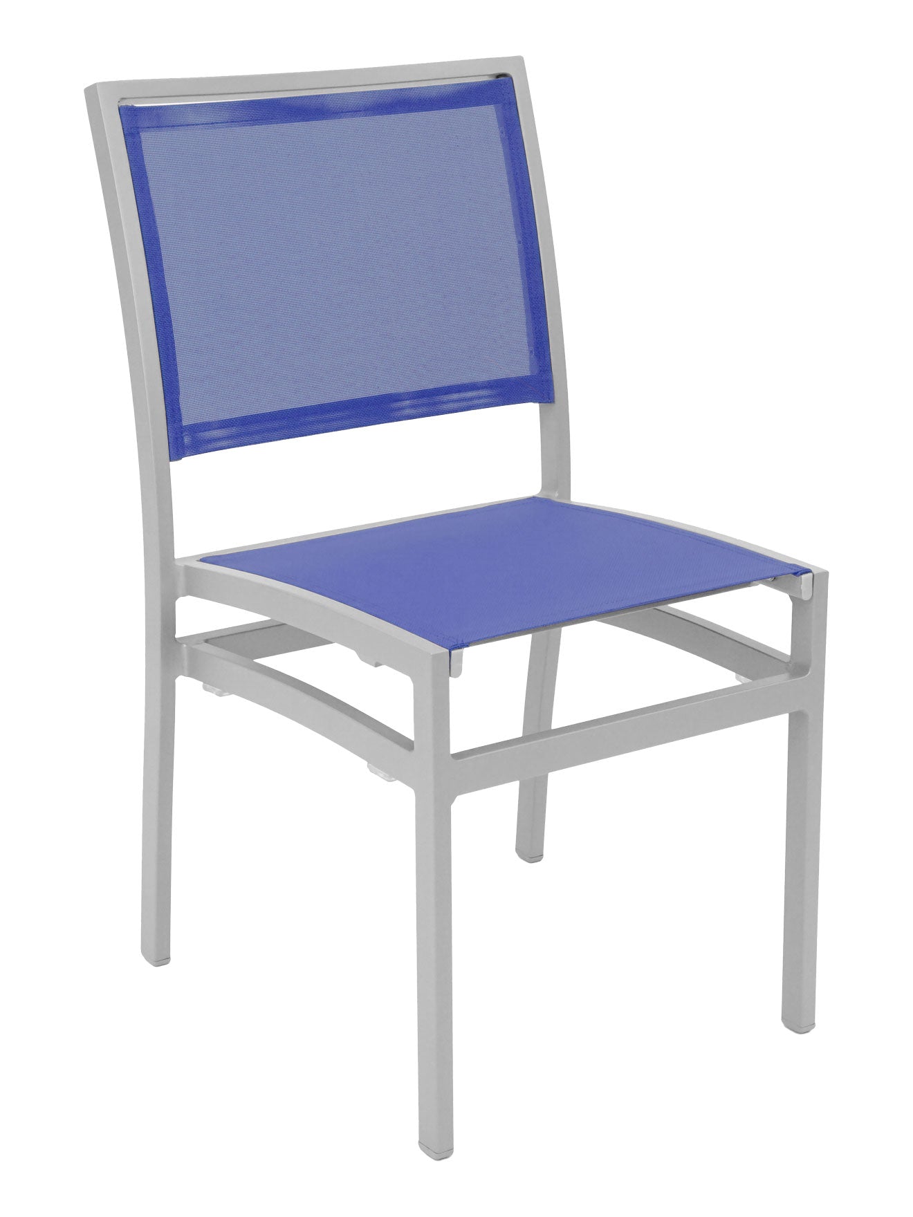 Florida Seating Aluminum Side Chair with Textile Back and Seat - AL-5624-0