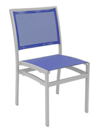 Florida Seating Aluminum Side Chair with Textile Back and Seat - AL-5624-0