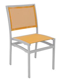 Florida Seating Aluminum Side Chair with Textile Back and Seat - AL-5624-0