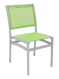 Florida Seating Aluminum Side Chair with Textile Back and Seat - AL-5624-0