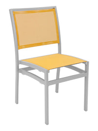 Florida Seating Aluminum Side Chair with Textile Back and Seat - AL-5624-0