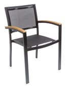 Florida Seating Aluminum Arm Chair with Textile Back and Seat - AL-5624