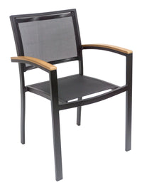 Florida Seating Aluminum Arm Chair with Textile Back and Seat - AL-5624