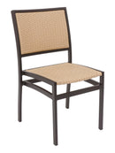 Florida Seating Aluminum Side Chair with Textile Back and Seat - AL-5625