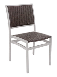 Florida Seating Aluminum Side Chair with Textile Back and Seat - AL-5625