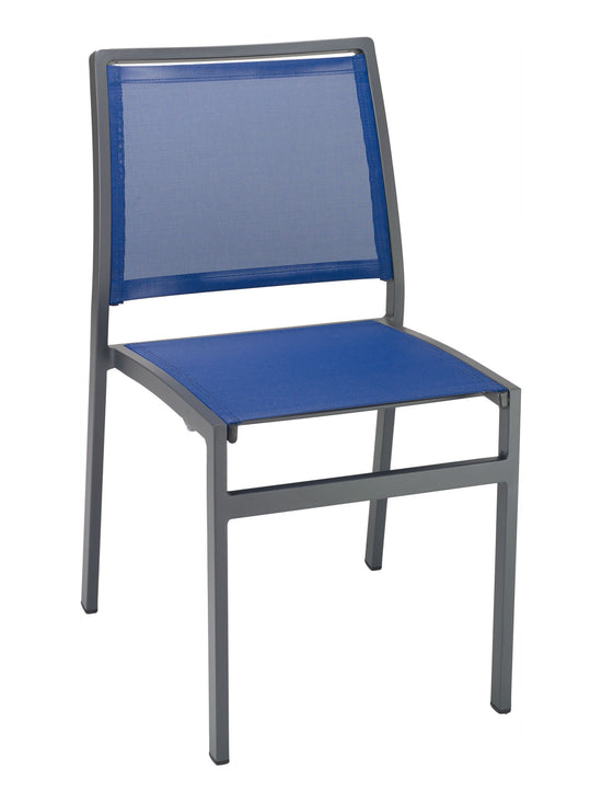 Florida Seating Powder Coating Aluminum Side Chair with Textile Back and Seat - AL-5724S