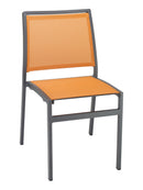 Florida Seating Powder Coating Aluminum Side Chair with Textile Back and Seat - AL-5724S