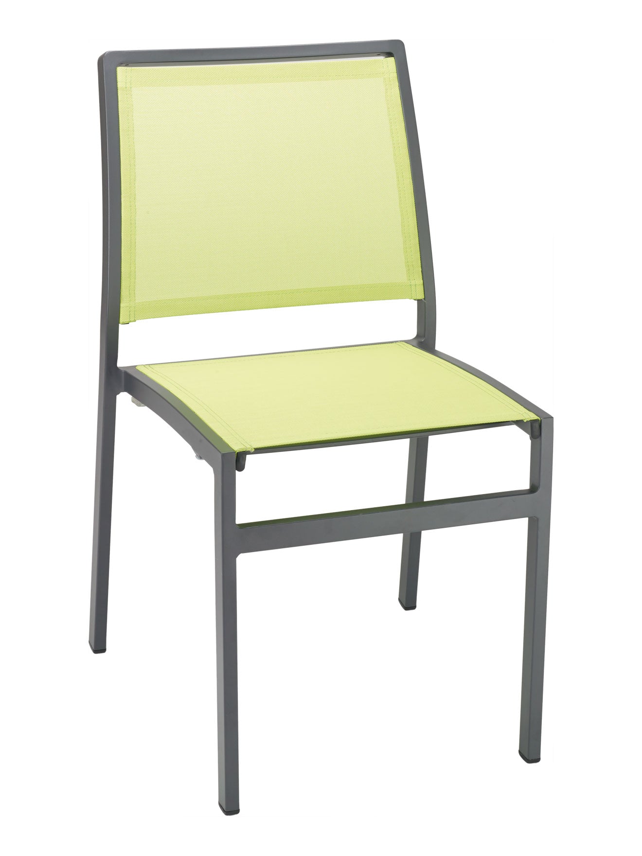 Florida Seating Powder Coating Aluminum Side Chair with Textile Back and Seat - AL-5724S