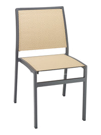 Florida Seating Powder Coating Aluminum Side Chair with Textile Back and Seat - AL-5724S