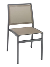 Florida Seating Powder Coating Aluminum Side Chair with Textile Back and Seat - AL-5724S