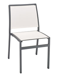 Florida Seating Powder Coating Aluminum Side Chair with Textile Back and Seat - AL-5724S