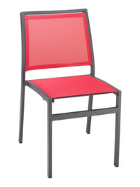 Florida Seating Powder Coating Aluminum Side Chair with Textile Back and Seat - AL-5724S