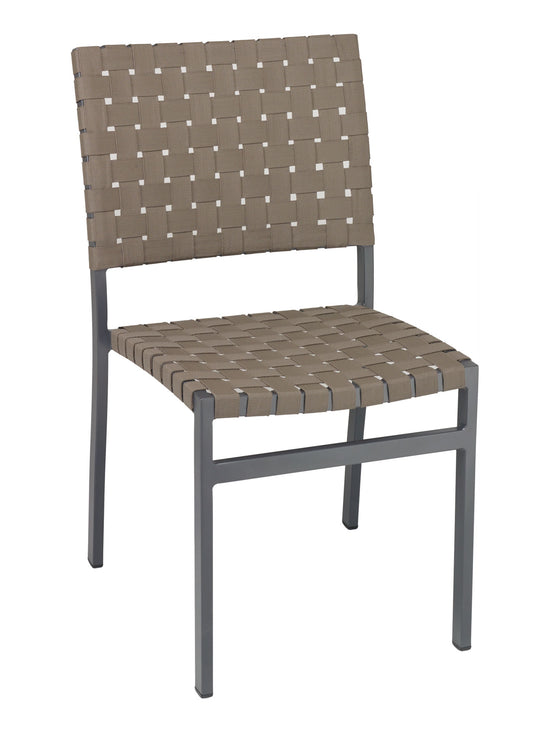 Florida Seating Powder Coating Aluminum Side Chair with Mesh Belt Seat and Back - AL-5800S
