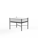 Sunset West Provence Wrought Iron Ottoman with Cushion