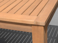 International Home Miami Amazonia 9-Piece Rectangular Patio Dining Set | Teak Finish | Ideal for Outdoors and Indoors