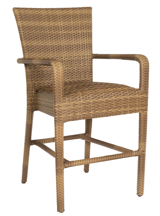 Woodard Et Cetera Padded Counter Stool with Arms