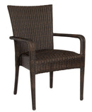 Woodard Et Cetera Padded Seat Dining Arm Chair