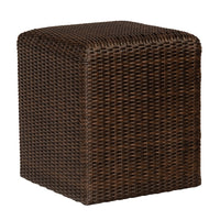 Woodard Saddleback Reticulated Cube in Coffee