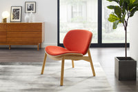 Greenington Danica Lounge Chair, Wheat-Grey / Wheat-Red