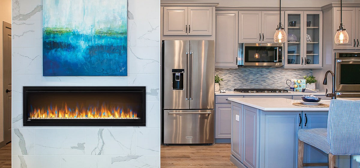 Napoleon Hearth Alluravision™ 74 Slimline Electric Fireplace