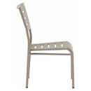 H&D Seating All Aluminum Armless Stacking Patio Dining Chair