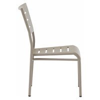 H&D Seating All Aluminum Armless Stacking Patio Dining Chair