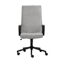 Sunpan Swanson Office Chair Polo Club Muslin-Bravo Cream / Polo Club Stone-Bravo Metal