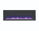Amantii Panorama Xtraslim Full View Smart Electric  - 50" Indoor /Outdoor WiFi Enabled  Fireplace, featuring a MultiFunction Remote, Multi Speed Flame Motor, Glass Media & a Black Trim