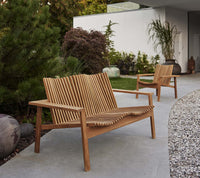 Cane-Line Amaze Lounge Chair Stackable Teak