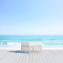 Azzurro Living Amelia Ottoman With Polar/Moon Cushion