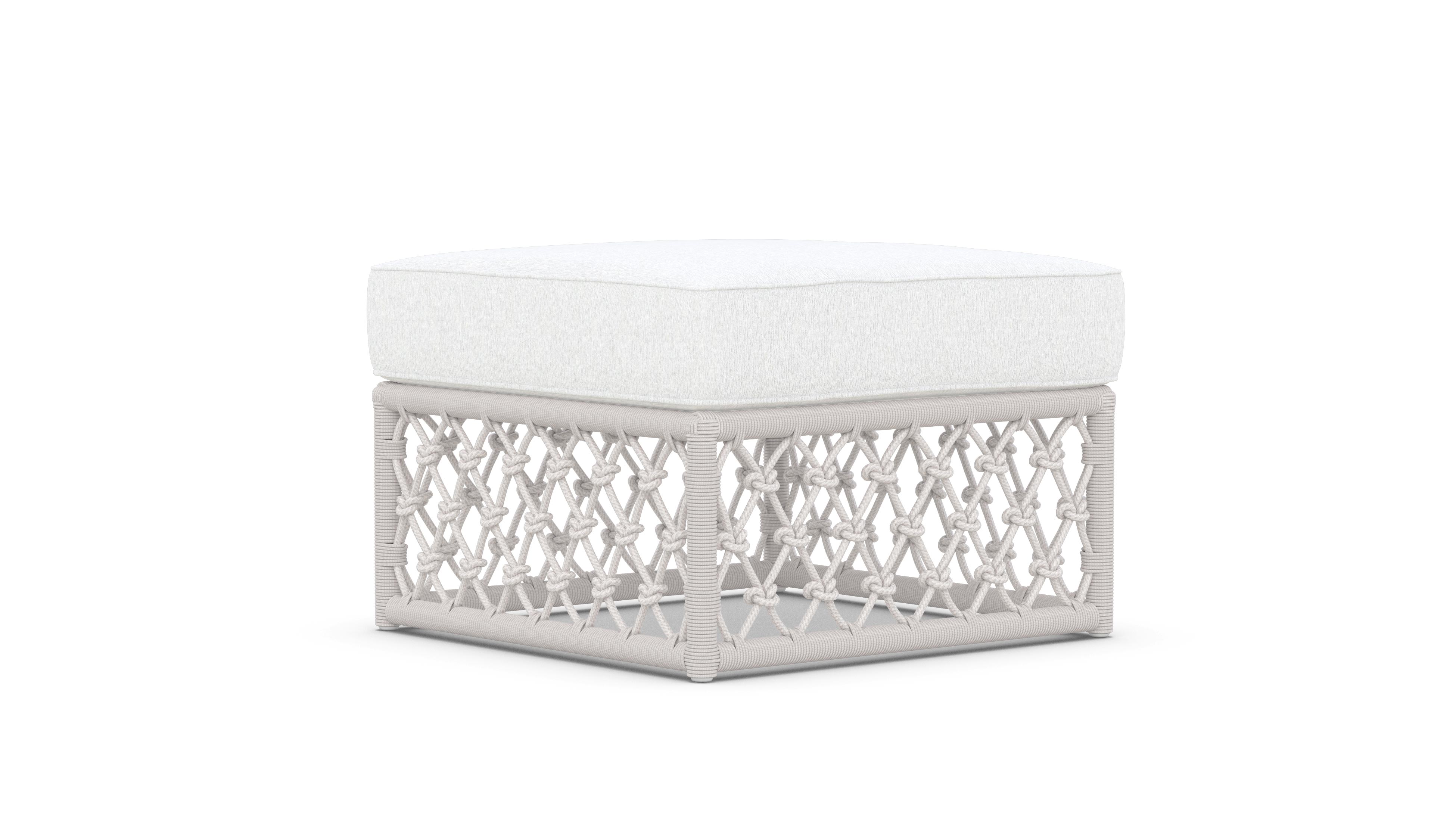 Azzurro Living Amelia Ottoman With Polar/Moon Cushion
