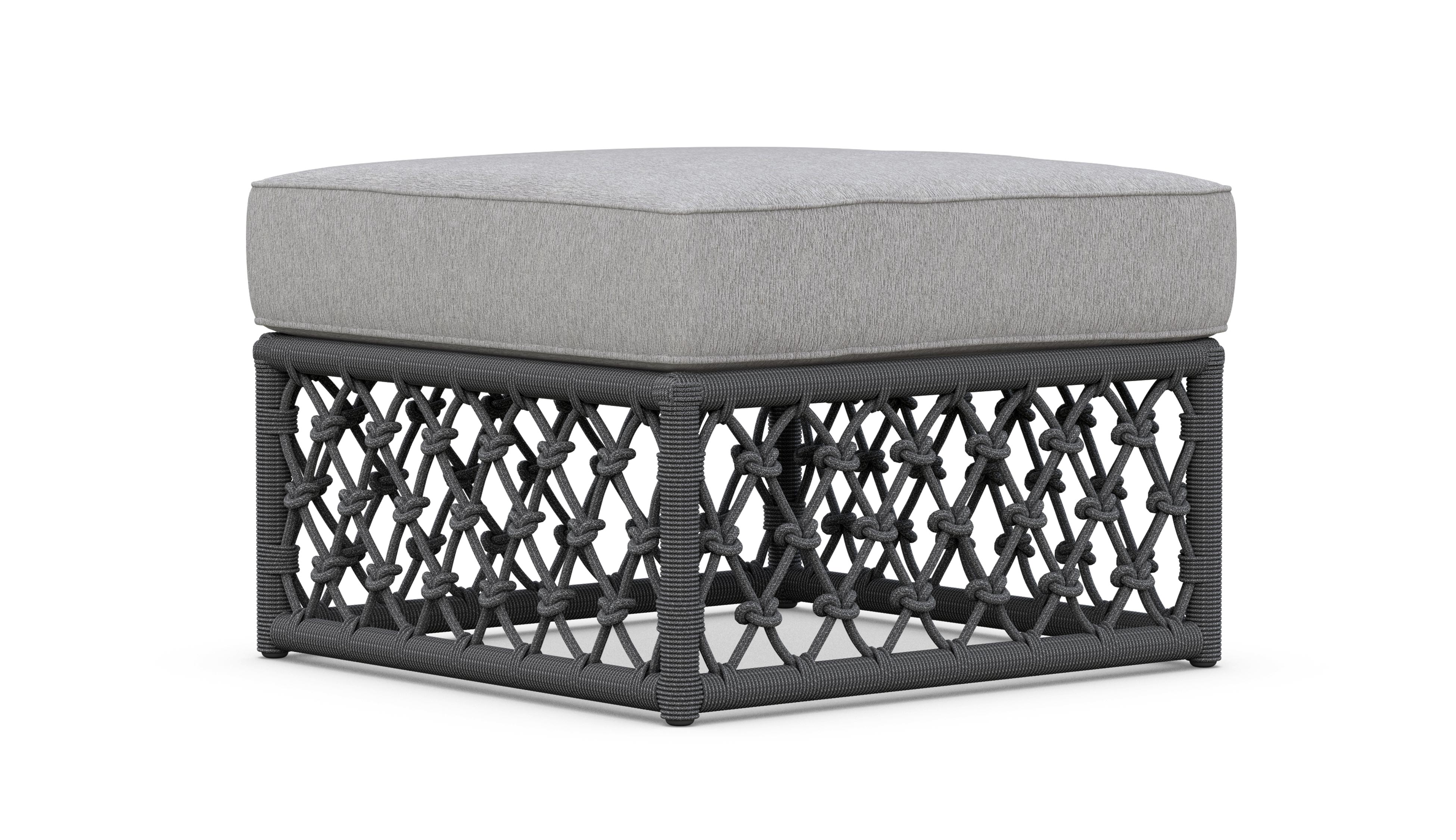 Azzurro Living Amelia Ottoman With Polar/Moon Cushion