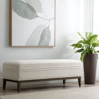 Sunpan Priscilla Bench - Linoso Ivory