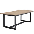 Sunpan Geneve Extension Dining Table Drift Brown / Natural in 80'' to 104''