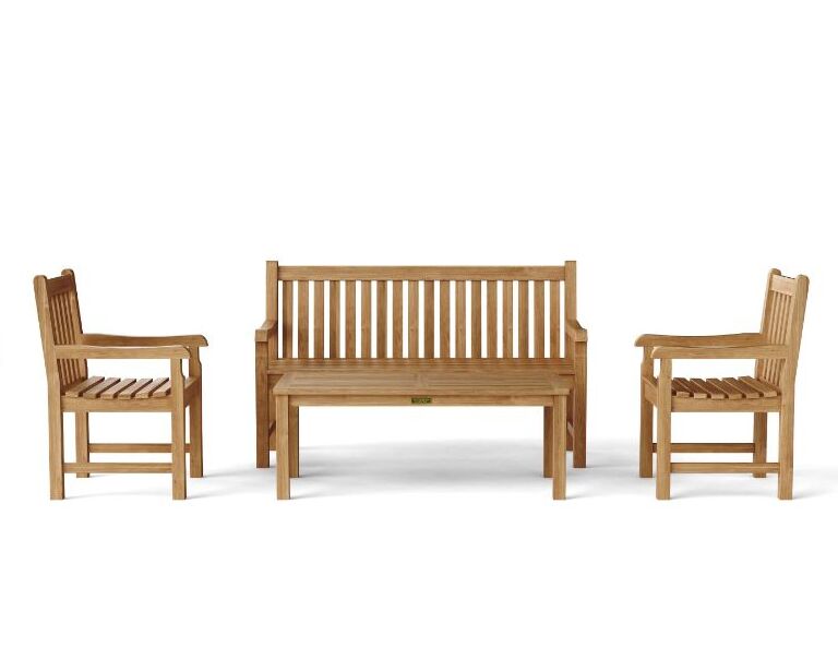 Anderson Teak Classic 3-Seater 4-Pieces Conversation Set